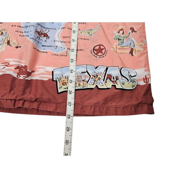 Vintage Nick & Nora Texas Map Cowgirl Pajama Top Shirt Short Sleeve RARE HTF - Picture 11 of 11